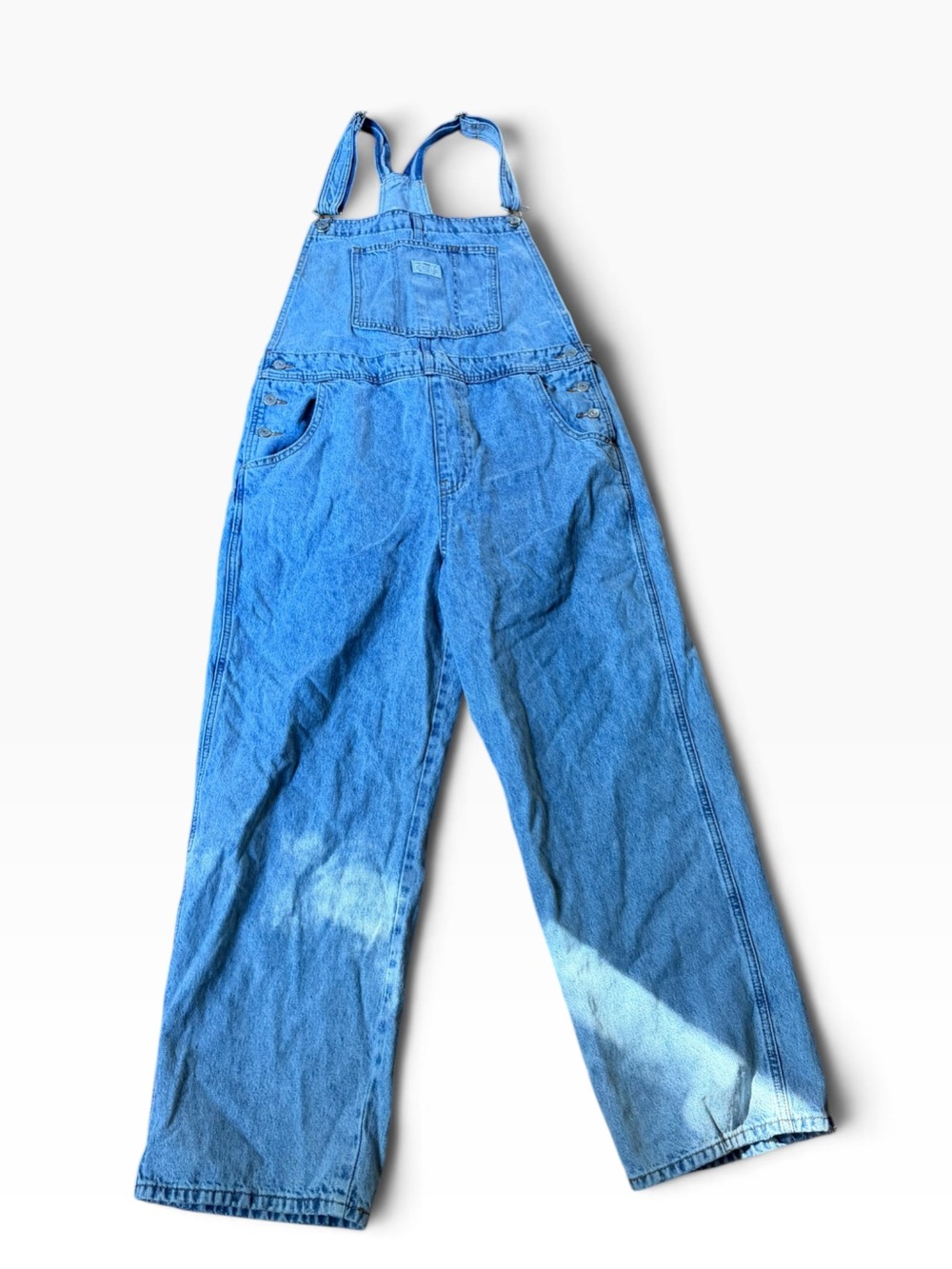 Levi’s Vintage 2021 Denim Overalls Women’s XL Light Wash Relaxed Straight Leg